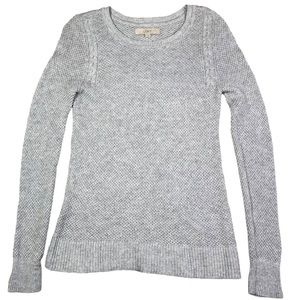 Loft Viscose Wool Knit Sweater Gray Size Small